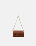 Candy Pochette in Pelle Pieno Fiore - Caramel - Gold Boutique