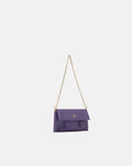 Candy Pochette in Pelle Pieno Fiore - Lavanda - Gold Boutique
