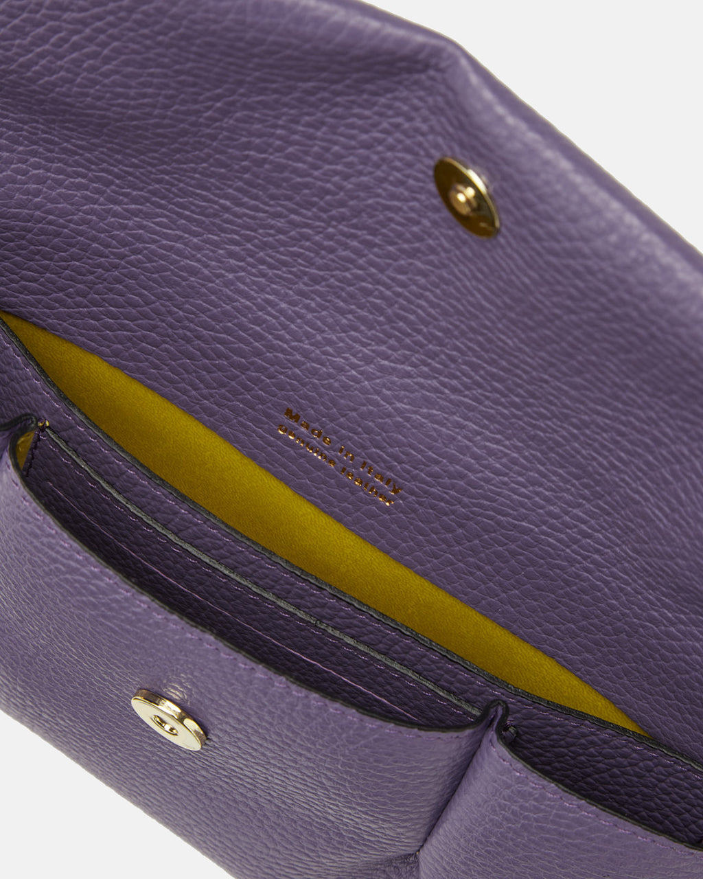 Candy Pochette in Pelle Pieno Fiore - Lavanda - Gold Boutique