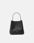 Secchiello Candy Bucket in Pelle Pieno Fiore - Nero - Gold Boutique