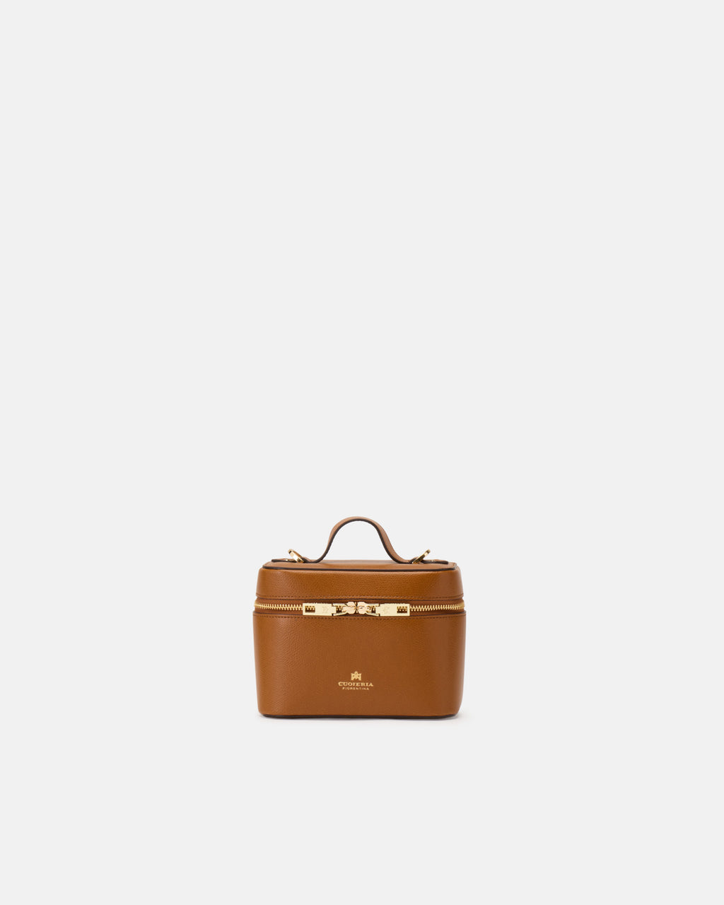 Small Beauty Case e Borsa da Sera in Pelle Palmellata - Lion - Gold Boutique