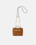 Small Beauty Case e Borsa da Sera in Pelle Palmellata - Lion - Gold Boutique