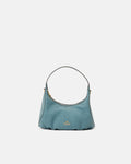 Borsa Maxima Small Hobo in Nabuk - Teal - Gold Boutique