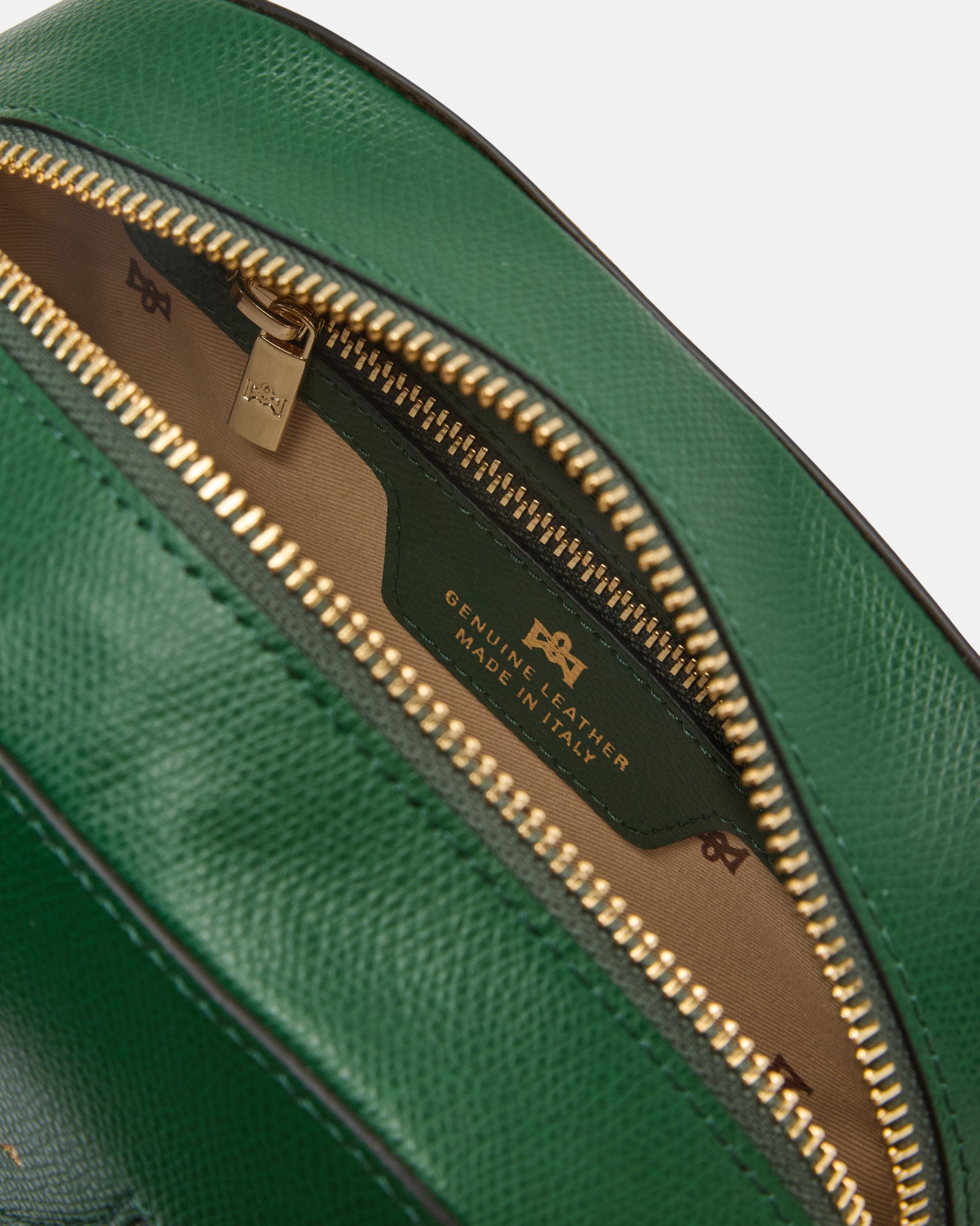 Borsa Astrid Camera Bag in Pelle Palmellata - Aloe - Gold Boutique