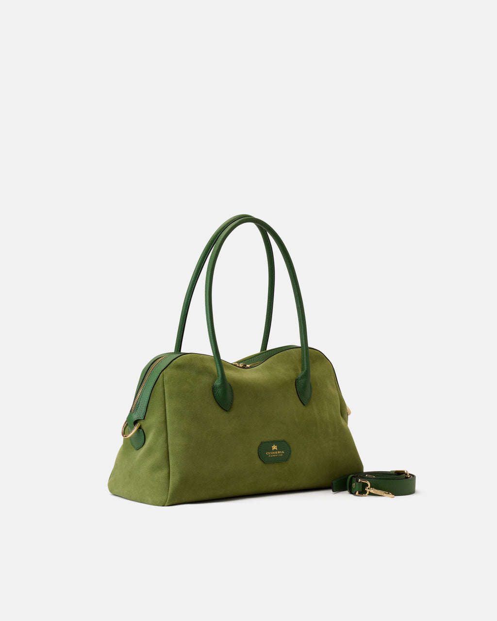 Borsa Emma Boho Shopping in Pelle - Aloe - Gold Boutique