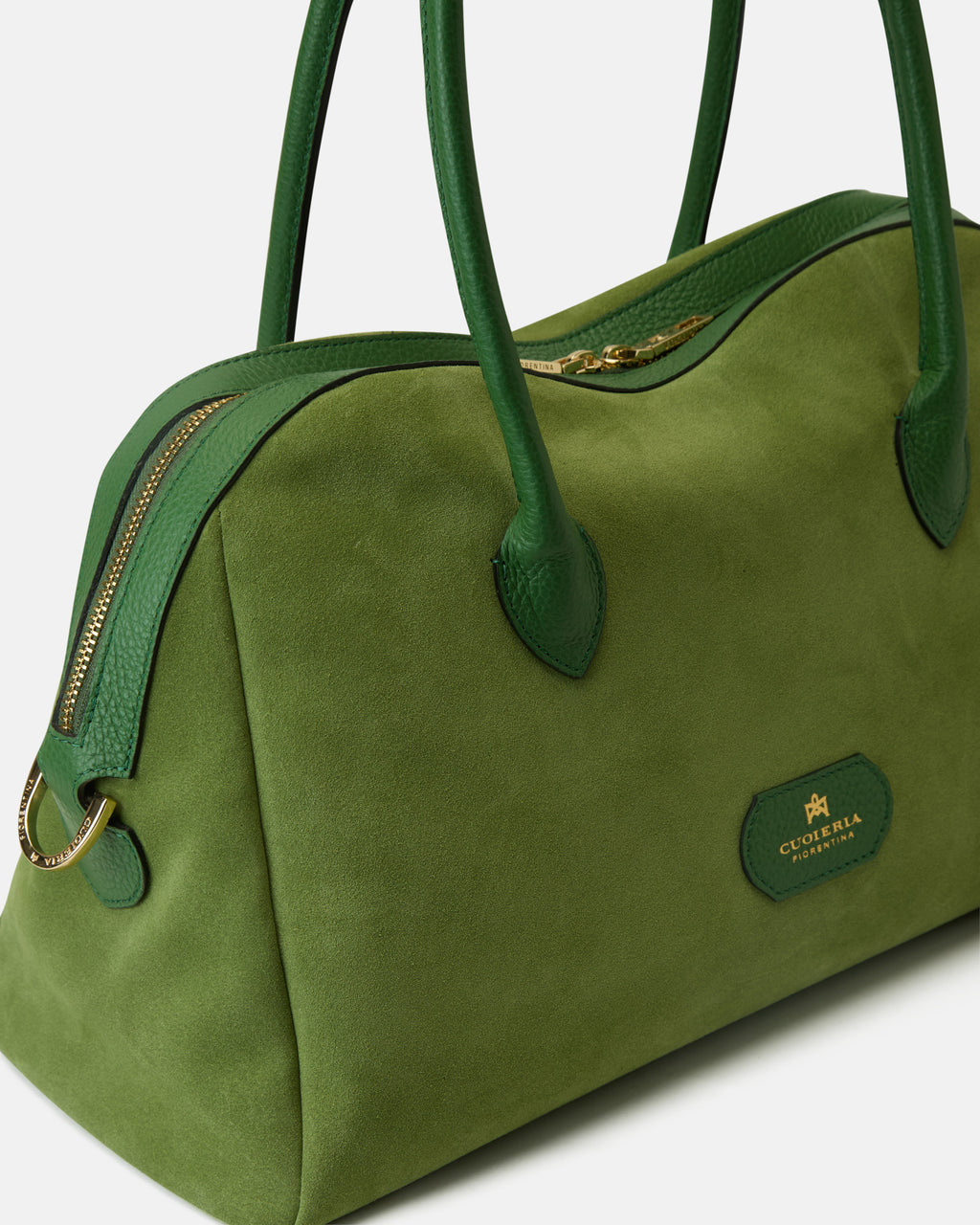 Borsa Emma Boho Shopping in Pelle - Aloe - Gold Boutique