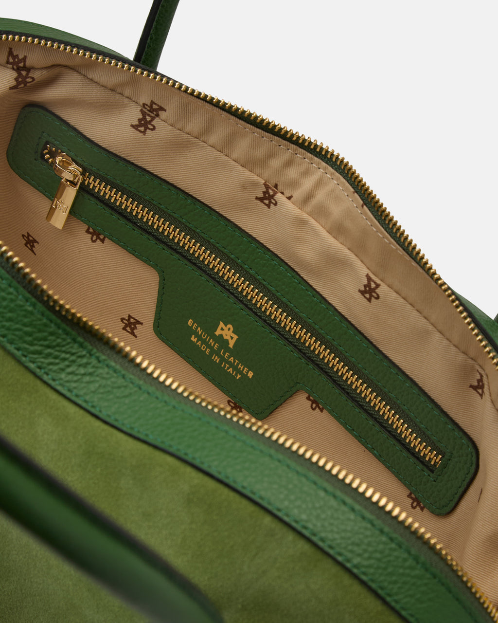 Borsa Emma Boho Shopping in Pelle - Aloe - Gold Boutique