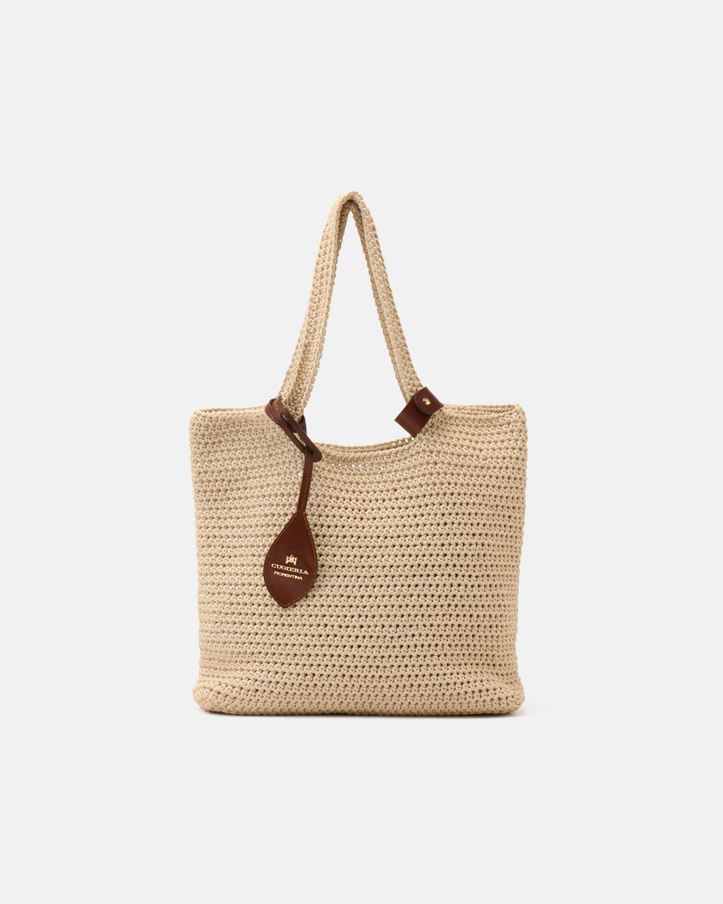 Borsa Shopping Sandy Crochet - Limited Edition - Naturale - Gold Boutique