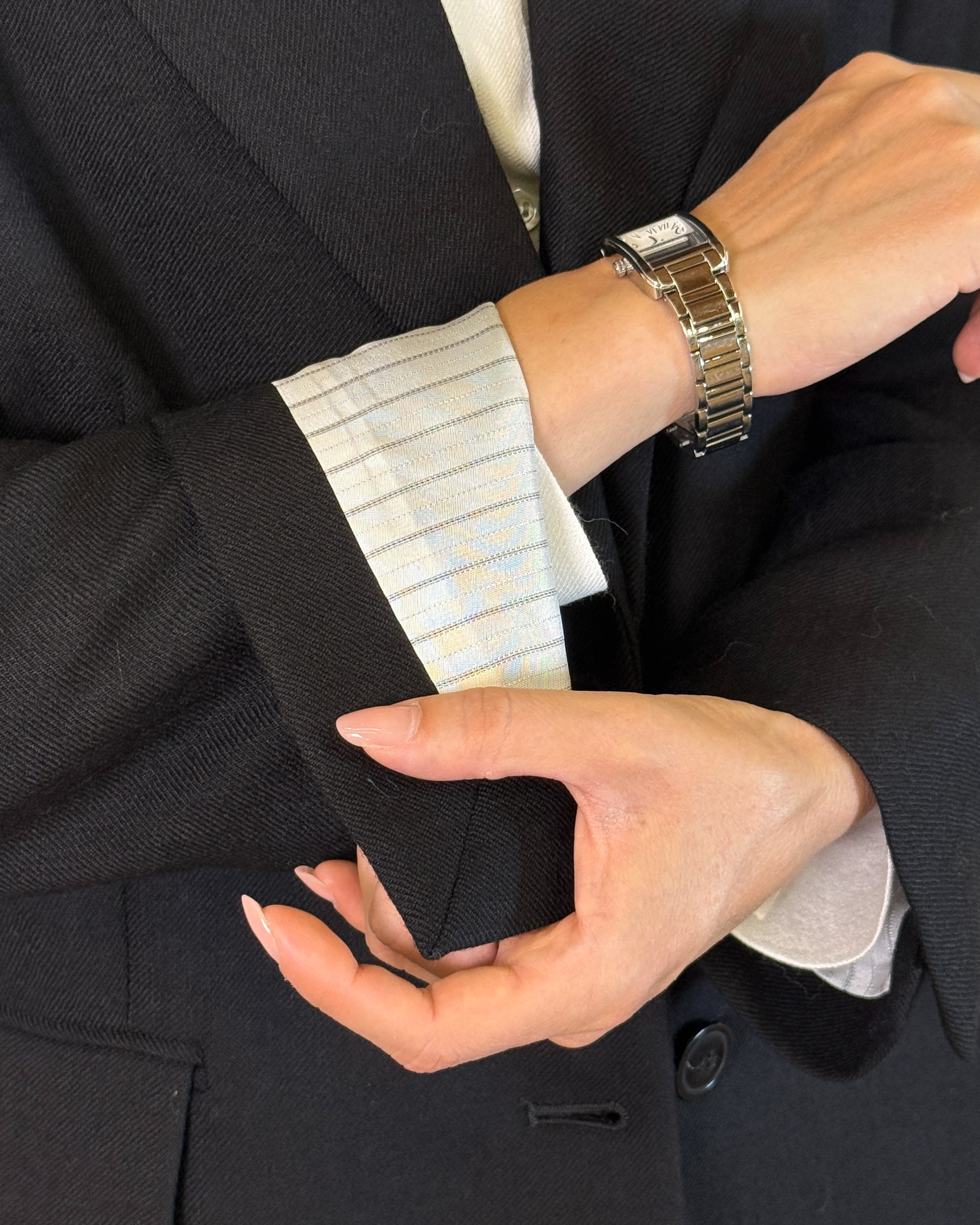 Blazer Sartoriale Monopetto in Pura Lana - Nero | Hanami D'Or