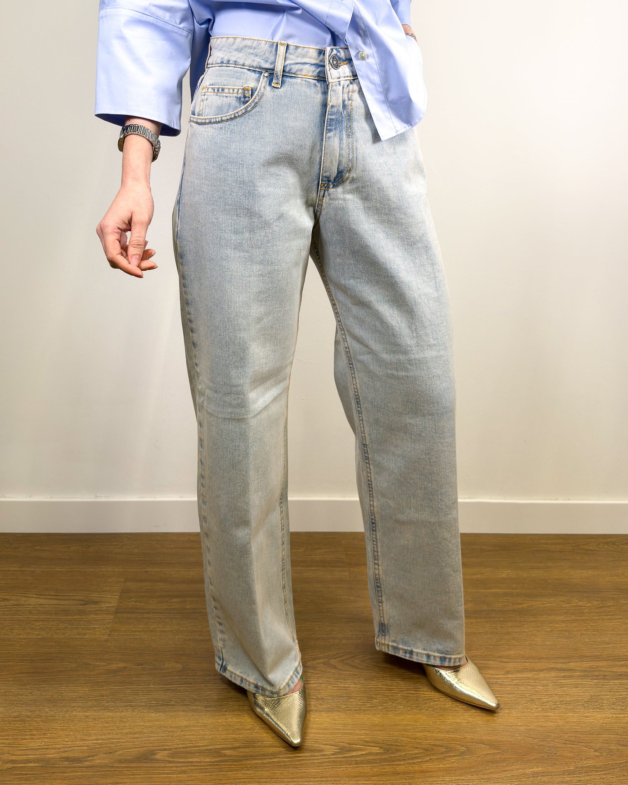 Jeans Boy Fit in Puro Cotone