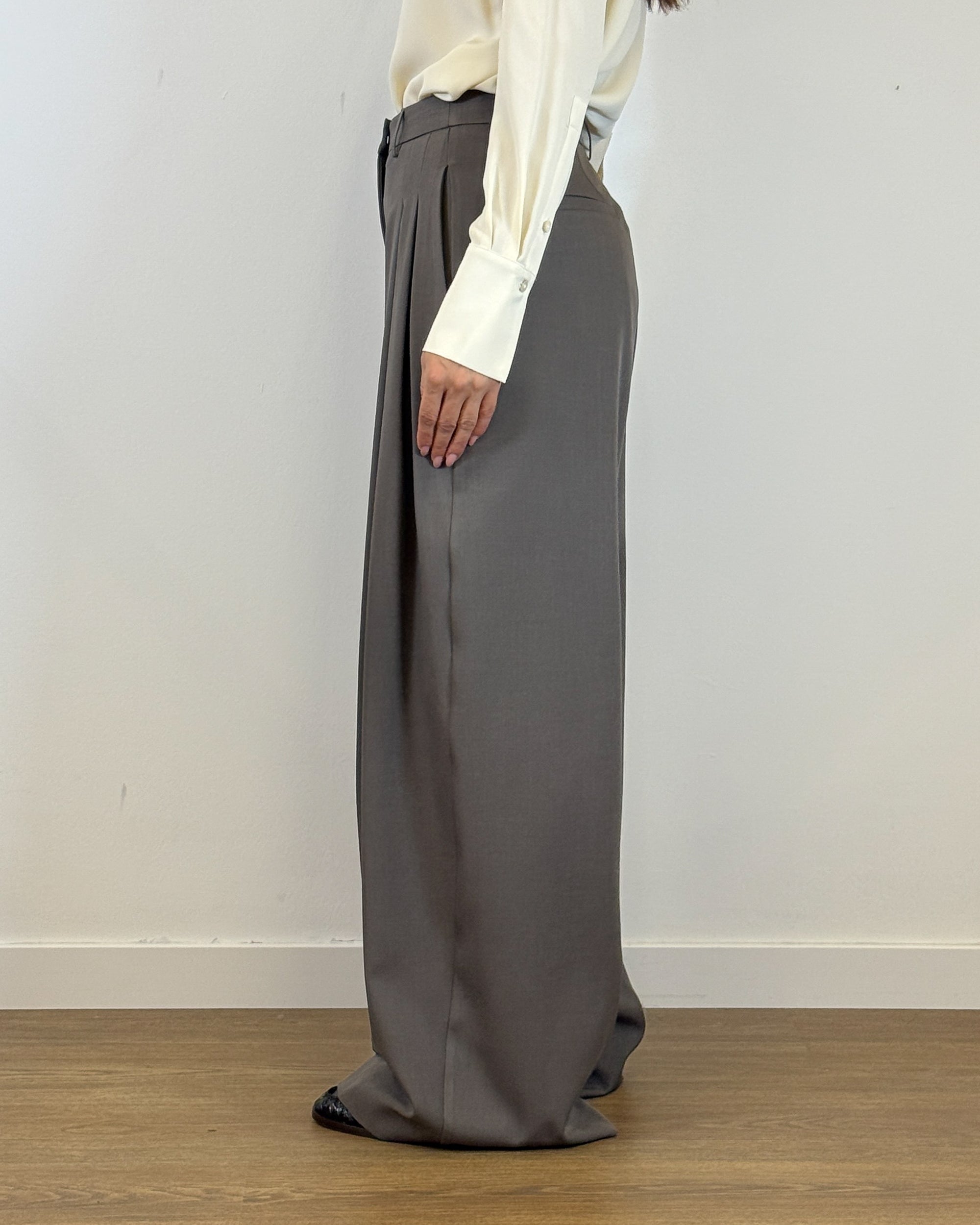 Pantalone Palazzo con Pinces Profonde - Talpa | MEIMEIJ