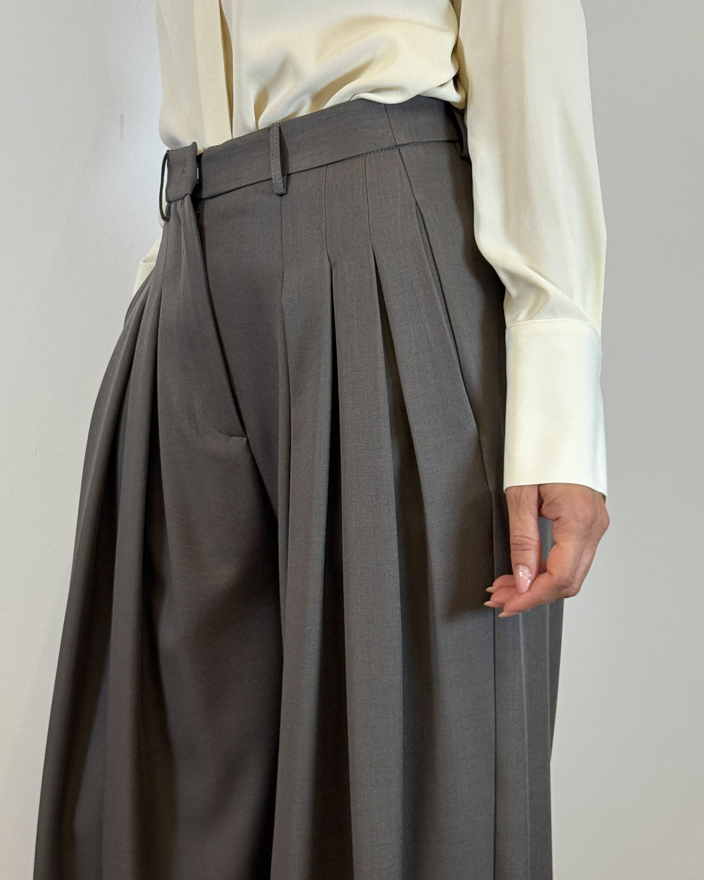Pantalone Palazzo con Pinces Profonde - Talpa | MEIMEIJ