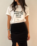 T-Shirt in Cotone con Stampa - Bianco | ISABELLE BLANCHE PARIS