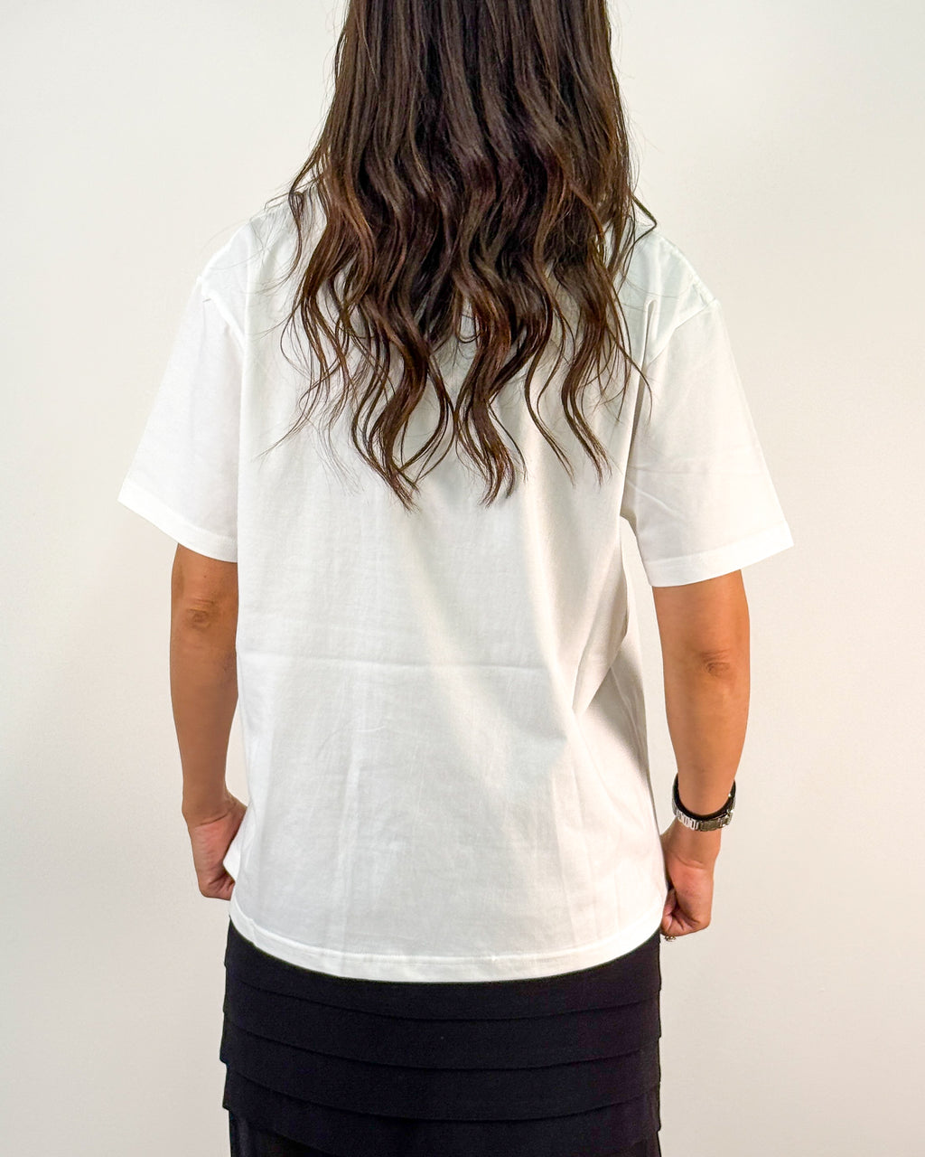 T-Shirt in Cotone con Stampa - Bianco | ISABELLE BLANCHE PARIS