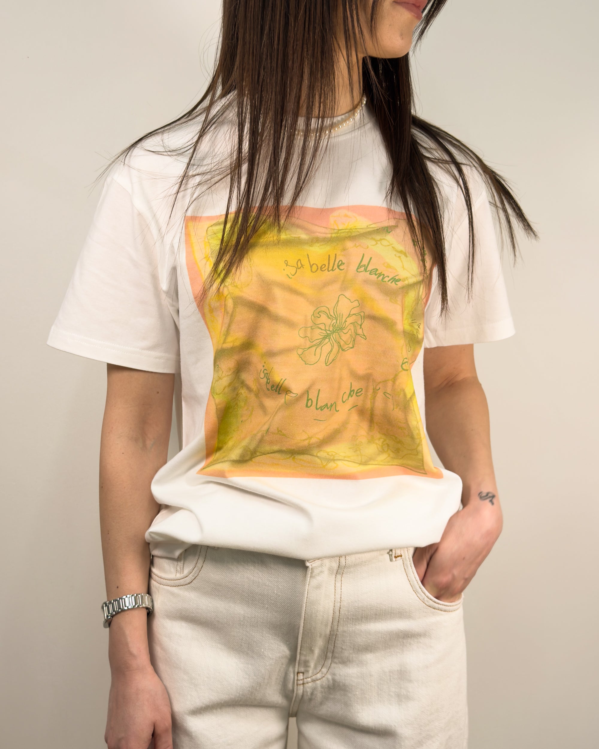 T-Shirt in Cotone con Stampa Foulard - Gold Boutique