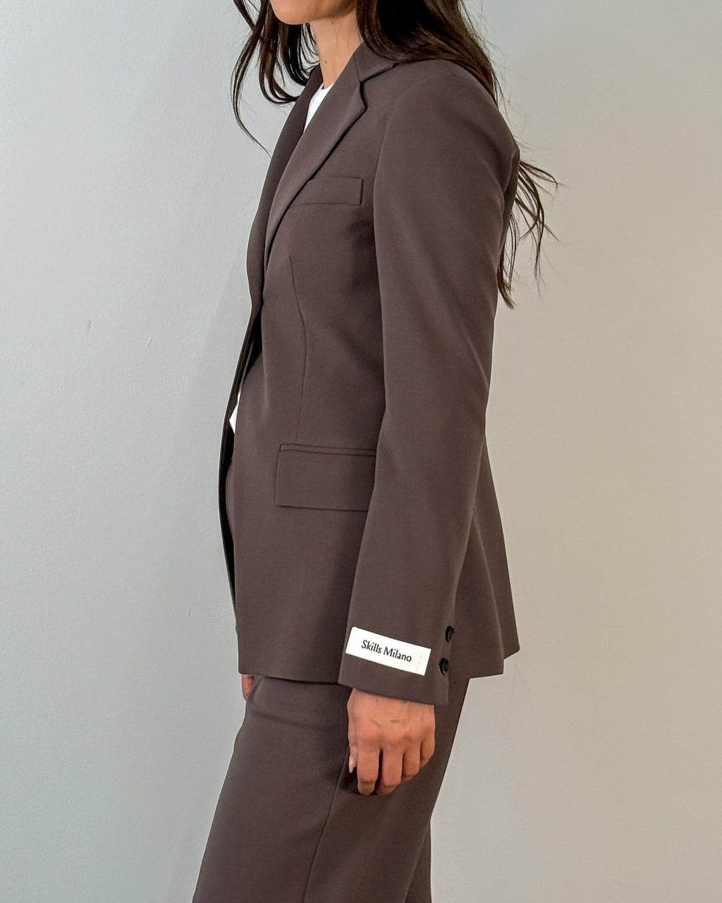 Blazer Monopetto Sfiancato con Revers a Lancia - Testa di Moro