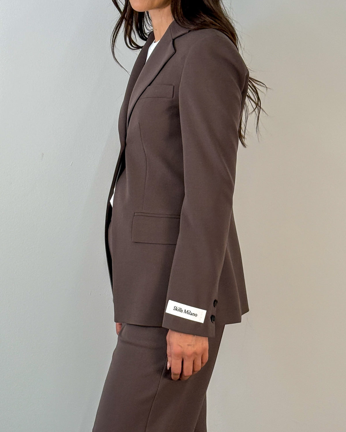 Blazer Monopetto Sfiancato con Revers a Lancia - Testa di Moro