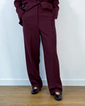 Pantalone Sartoriale Basic Fit - Burgundy