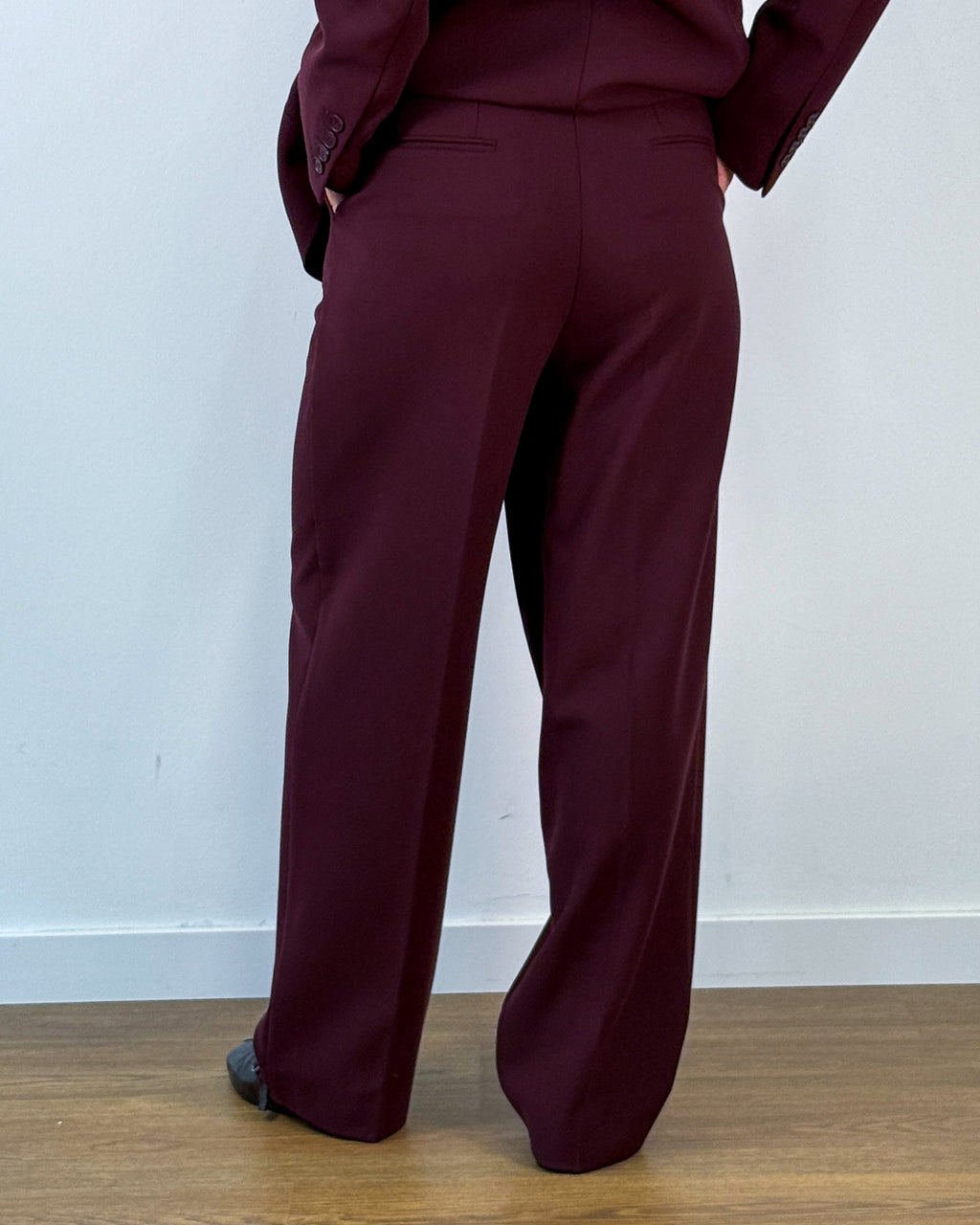 Pantalone Sartoriale Basic Fit - Burgundy