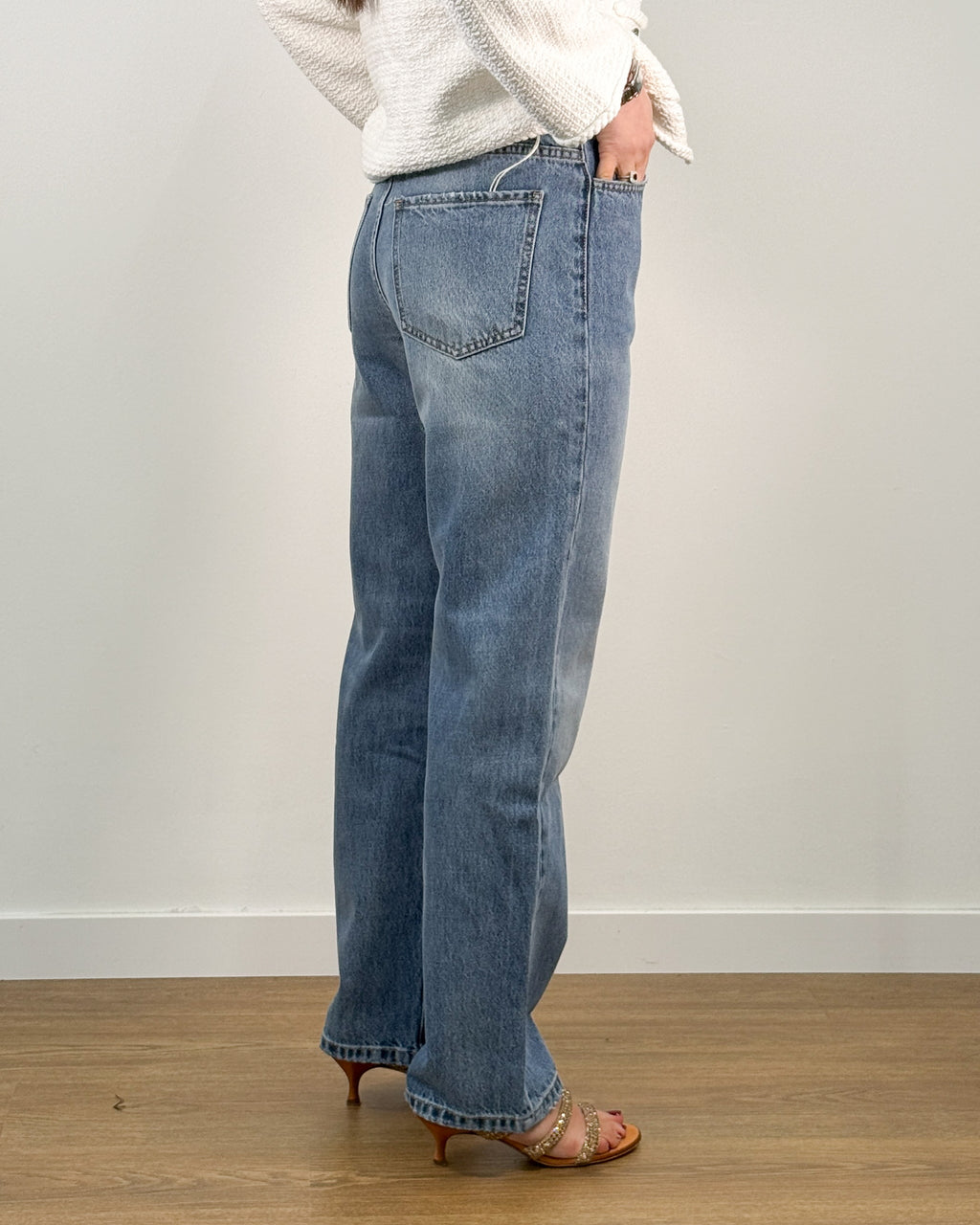 Jeans Straight Leg Vita Alta - Beatrice B