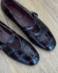 Ballerina in Pelle Stampa Cocco - Bordeaux | LORENA PAGGI