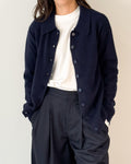 Cardigan in Filato Volpe con Colletto a Camicia - Blue Nights