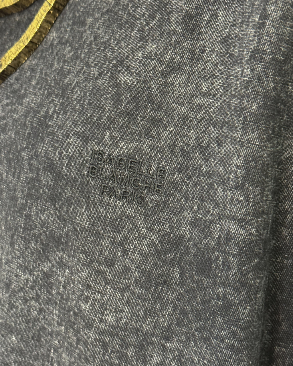 Abito T-Shirt Effetto Vissuto con Balza in Pizzo - Nero | ISABELLE BLANCHE PARIS