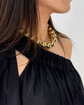 Collana a Sfere Maxi in Metallo Dorato - Oro