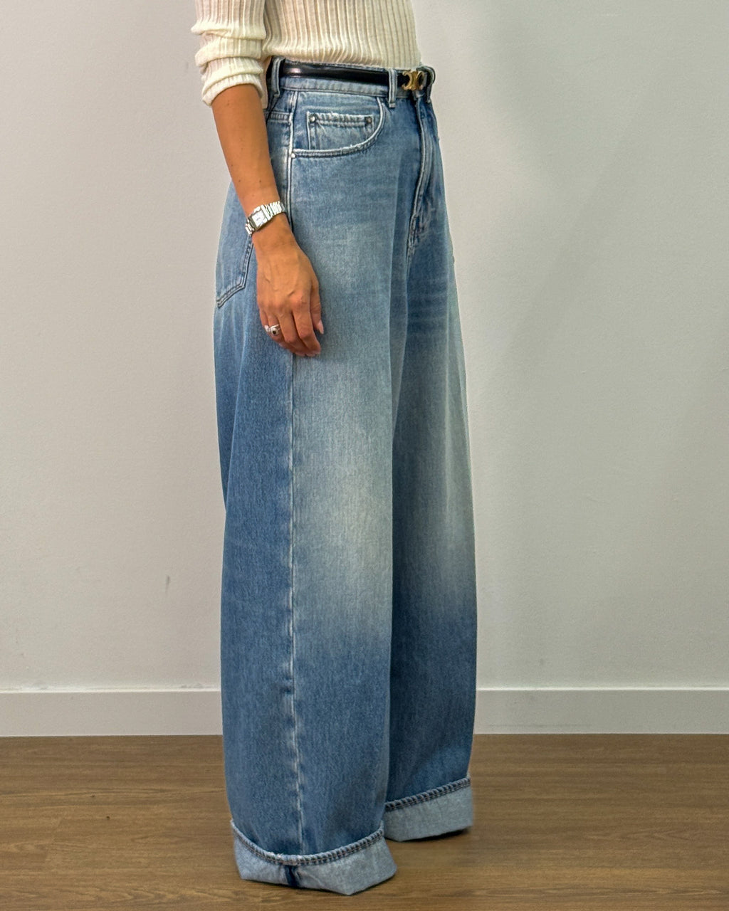 Jeans Baggy a Vita Altissima - Light Vintage | ARCHEVE