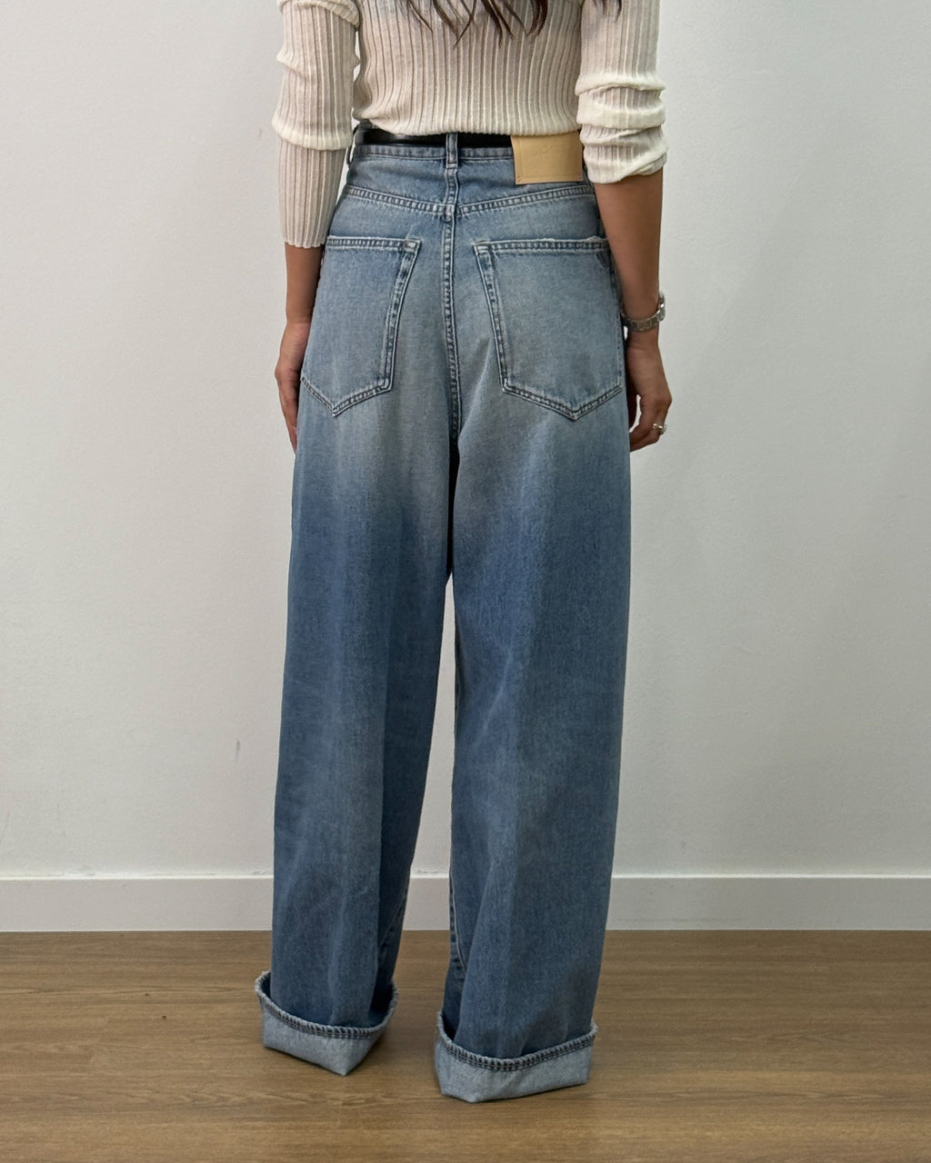 Jeans Baggy a Vita Altissima - Light Vintage | ARCHEVE