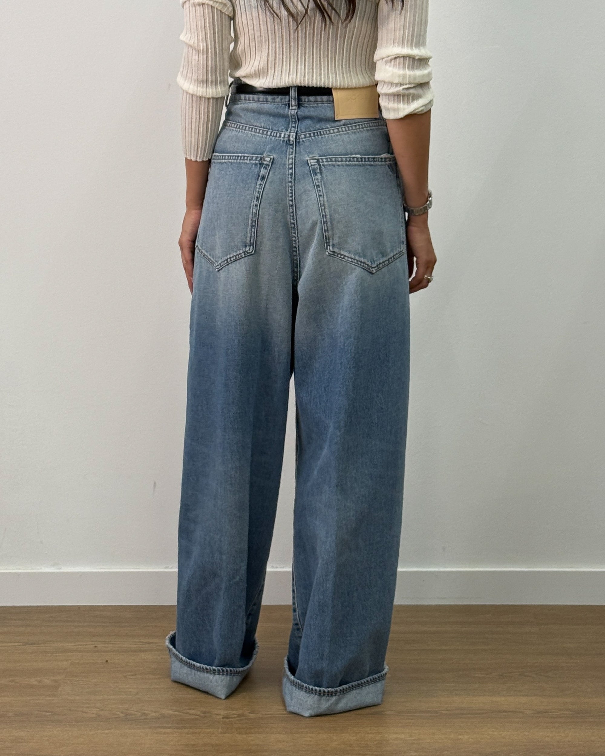 Jeans Baggy a Vita Altissima - Light Vintage | ARCHEVE