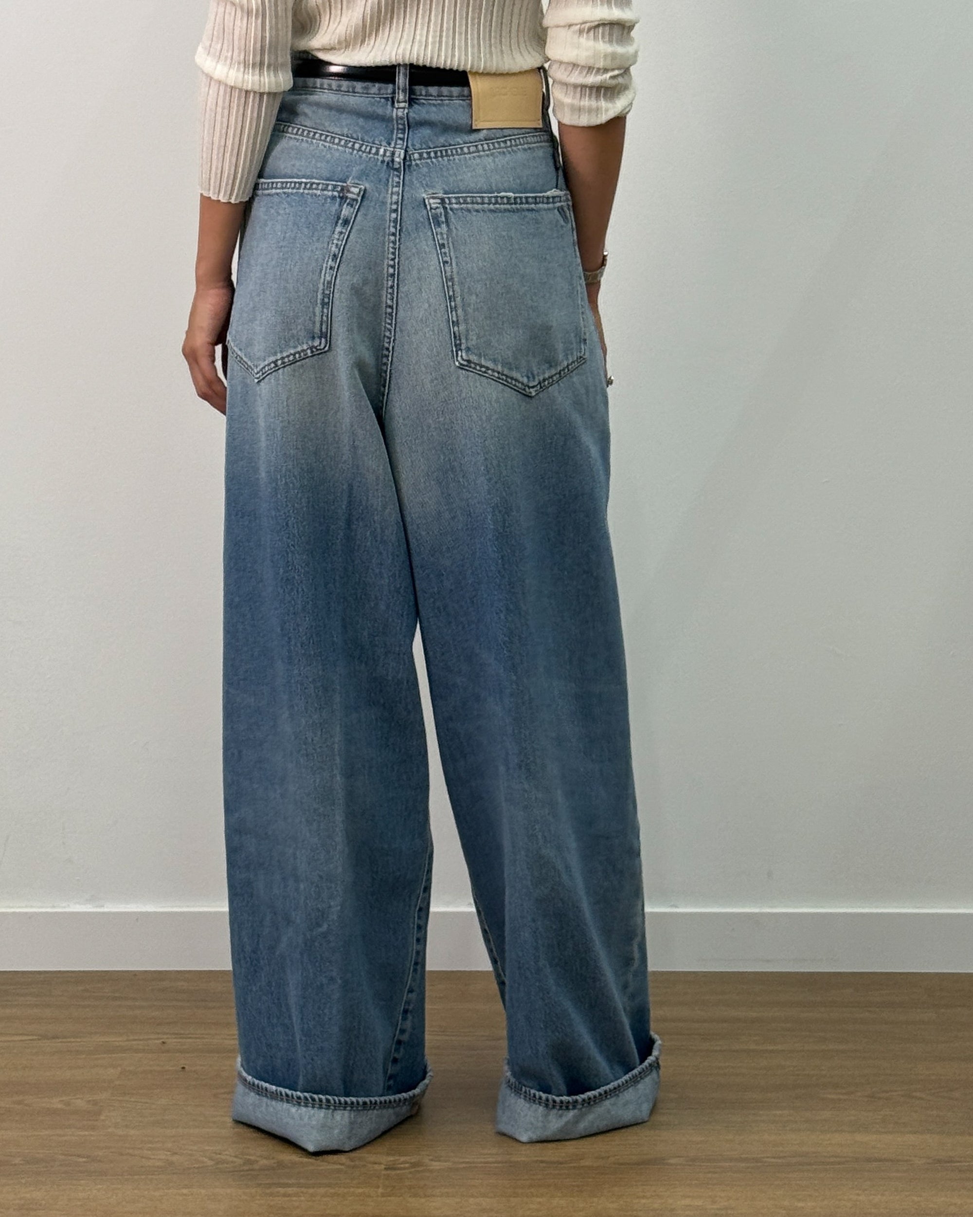 Jeans Baggy a Vita Altissima - Light Vintage | ARCHEVE