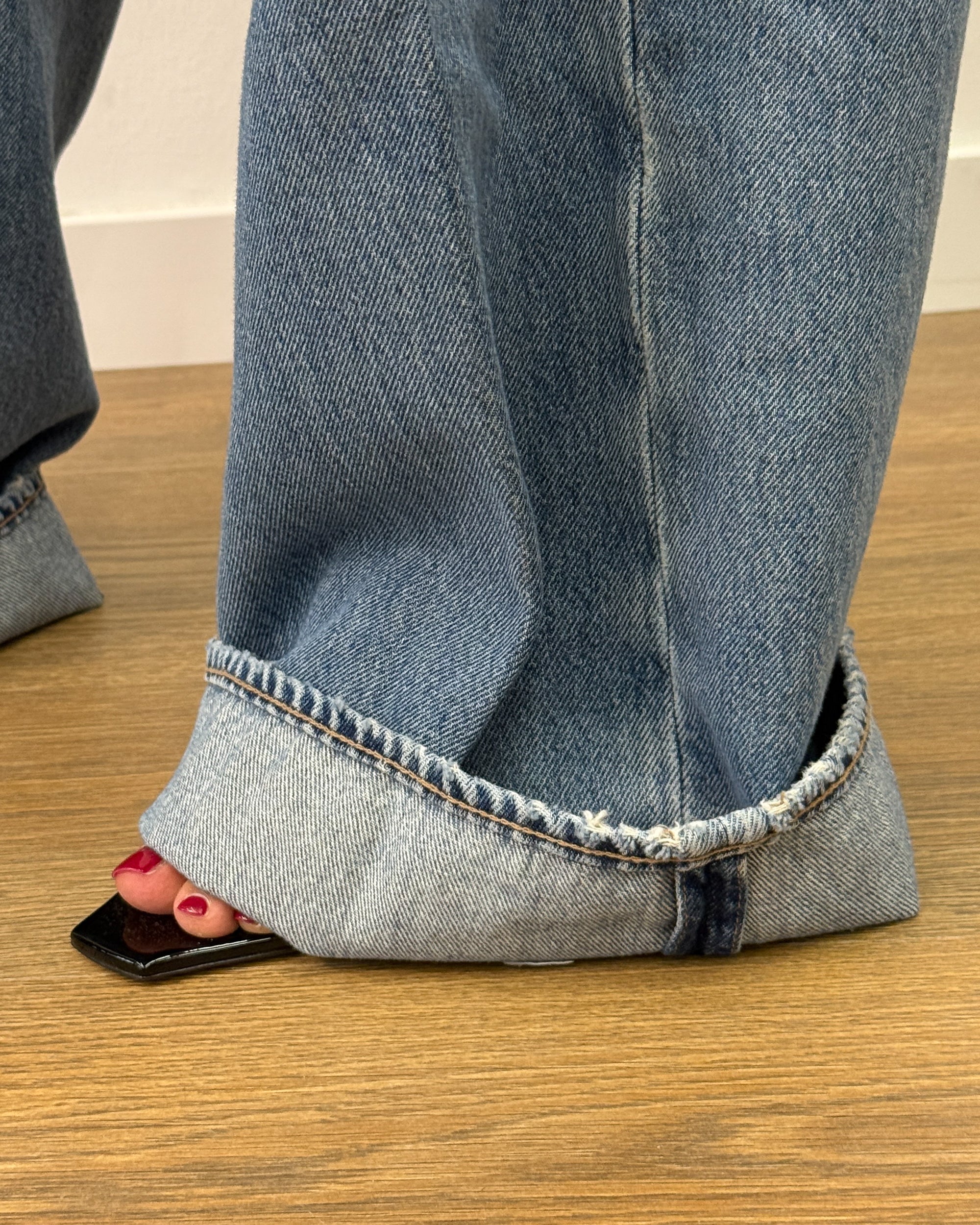 Jeans Baggy a Vita Altissima - Light Vintage | ARCHEVE