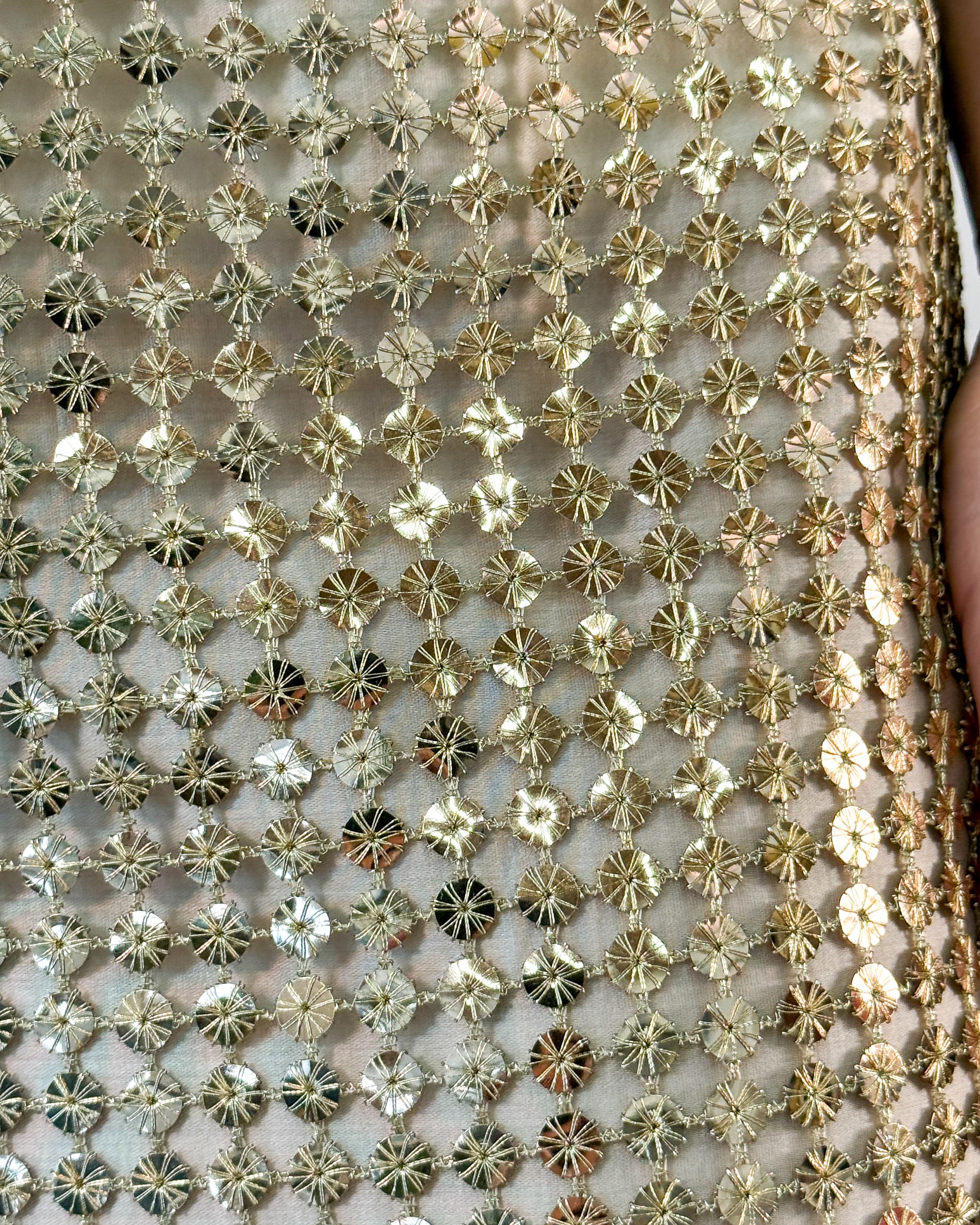 Minigonna in Paillettes con Cintura - Oro | ISABELLE BLANCHE