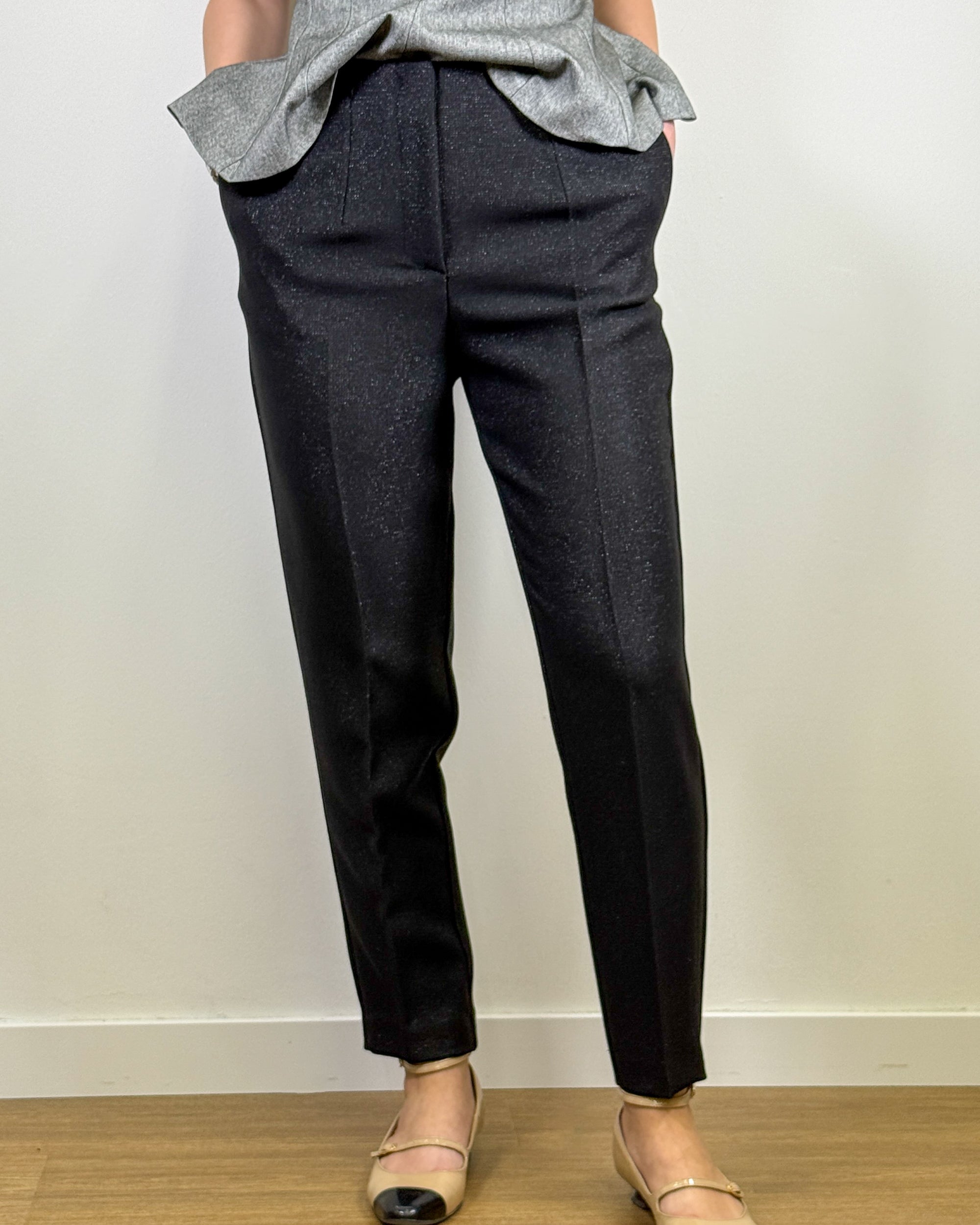 Pantalone Sartoriale Scintillante - Nero