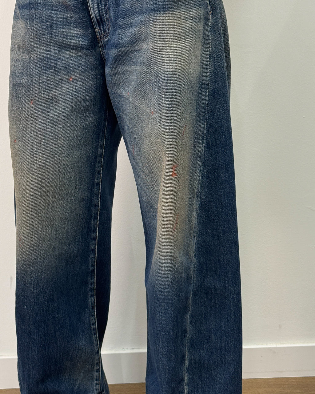 Jeans Barrel Fit Old Vintage con Dettagli Arancio | ARCHEVE